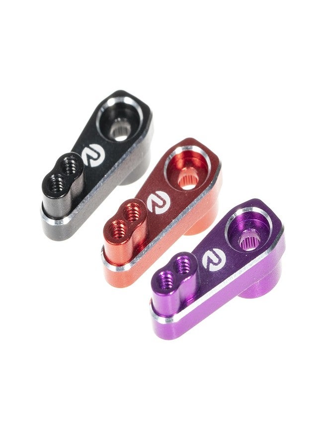 RampCrab RC Servo Horn, Diameter 4.9mm, 25T, Thread M2.0mm, Aluminium Alloy 7075, Mini Servo Arm Upgrade Accessory for FCX24, FCX18, CR-18P & Mini LMT, 3pcs - Image 1